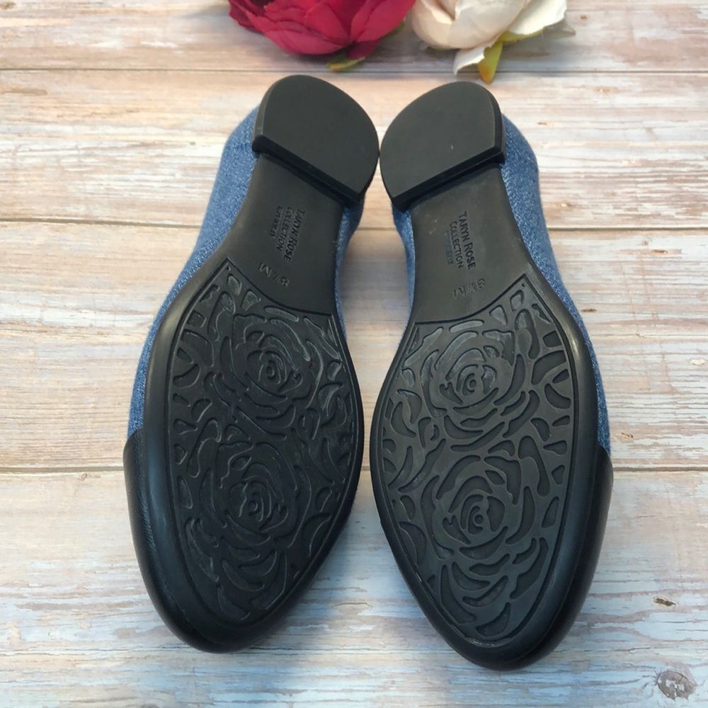 Taryn Rose Blue Rosa Flats 8.5M - Picture 7 of 8
